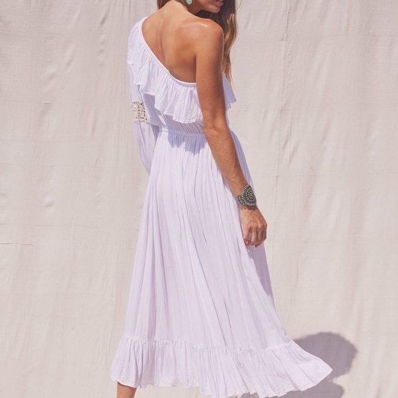 REVOLVE Jen's Pirate Booty Gray Maxi dress in White NWT Size Small - Picture 6 of 11